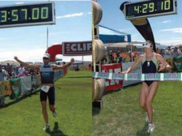 Lessing and Levelle race to victory in 16th Vineman race