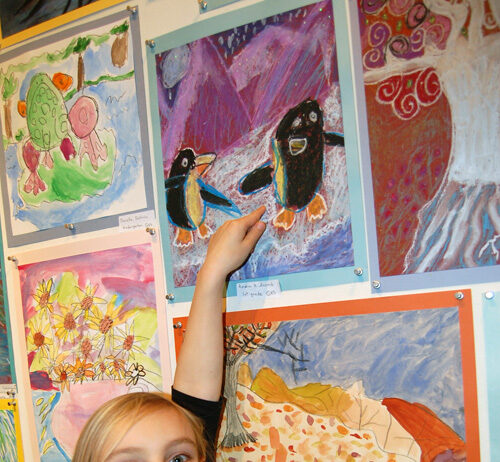 Young artists display work