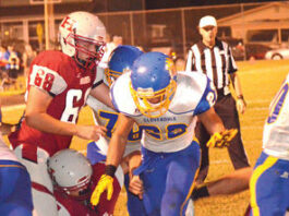 Eagle footballers roll past Healdsburg, 47-6