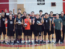 Lions volleyballers beat Redwood; capture league title