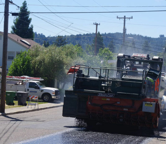 Street paving underway