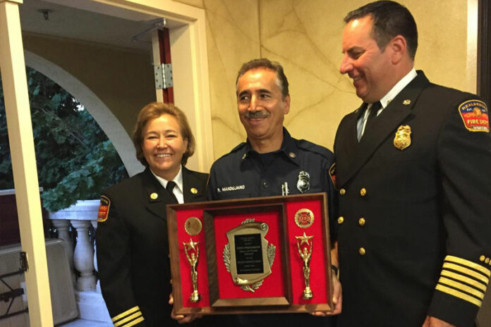 Mandujano honored for contributions to the fire service