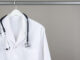 Lab Coat with Stethoscope on Hanger
