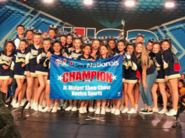 Junior Midget cheer squad first in Nationals