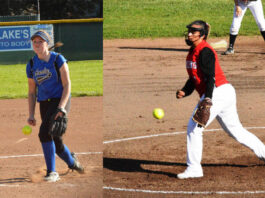 Tigers turn back Lions, 12-2 in ‘Apple’ softball clash