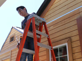 Tiny houses built by HHS students ready for their new homes