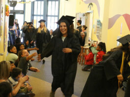 Annual grad walk through the town’s elementary schools