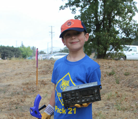 Creek cleanup and safety fair stress education