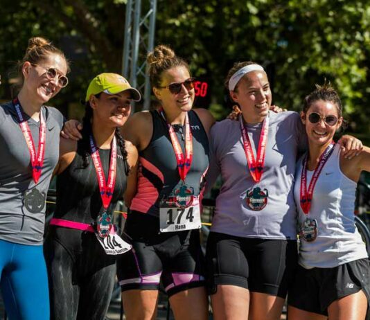 Spirit of giving, peak performances mark Sonoma Women’s Triathlon