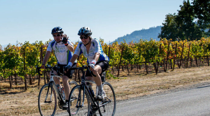Asti Tour de Vine routes through Geyserville, Healdsburg