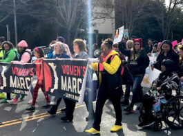 At the Women’s March in Santa Rosa