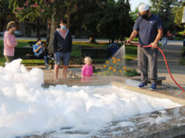 Cleanest fountain around, Sept. 20