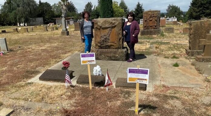 Celebrate history by visiting a suffragist headstone