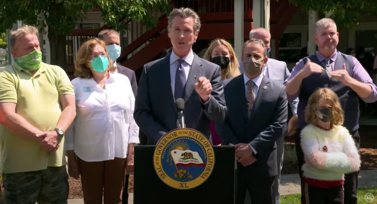 Newsom signs homelessness funding bill in Sebastopol