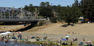 Healdsburg Veterans Memorial Beach will be accessible during daylight hours.