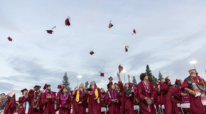 Healdsburg graduates throw their caps