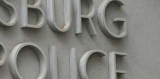 Police sign
