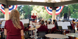 Community Band on stage