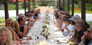 Table set for luxe lunch