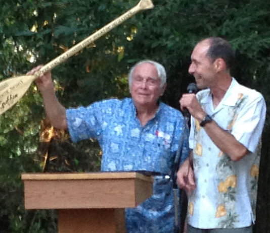 Riverkeeper Head Recalls Local Icon, Activist Marty Griffin Two men with paddle