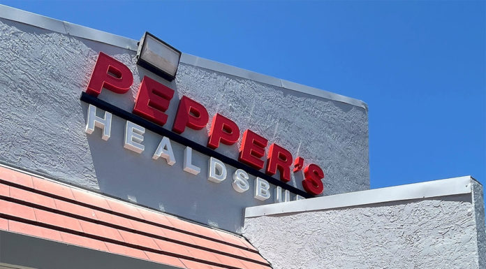 New Pepper's sign