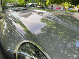Headlamp of Jaguar XKE