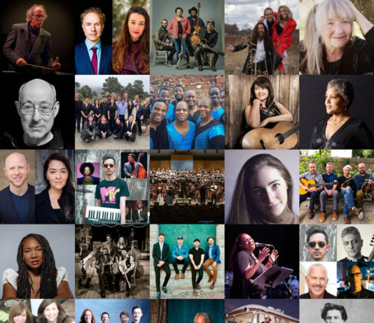 Ladysmith Black Mambazo and Miko Marks at Mendocino Music Festival Collage of Mendocino Music Festival performers