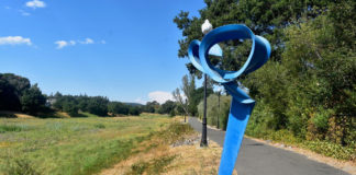 Path and sculpture