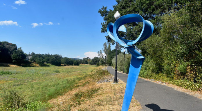 Path and sculpture