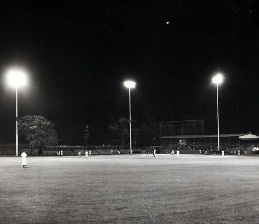Night baseball