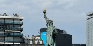 Bonjour From Paris! A Postcard From the Olympics Lady Liberty in Paris