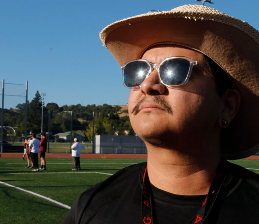 Student Athletes Line Up for Fall Sports Coach Rosales