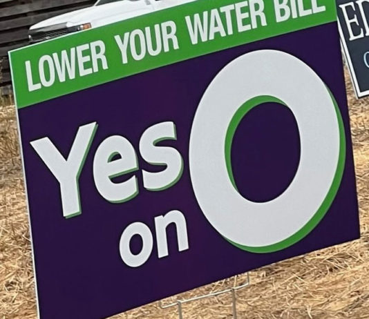 Letters: Measure O, GMO share the blame Yard sign for Measure O