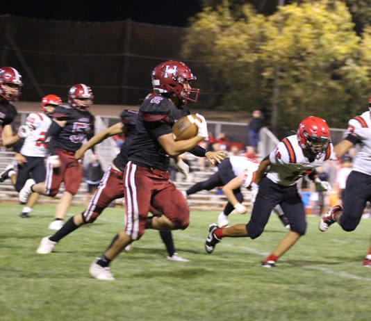 Football player Frank Rea on the run