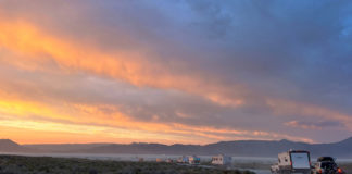 Sunrise at Burning Man