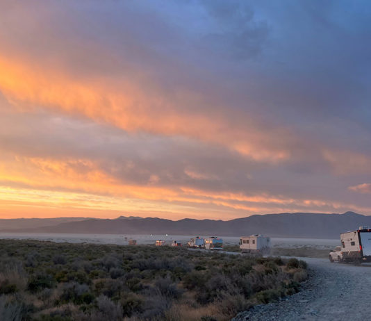 Sunrise at Burning Man