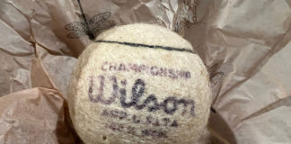 Old tennis ball