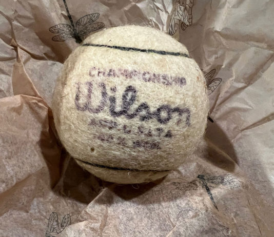 Old tennis ball