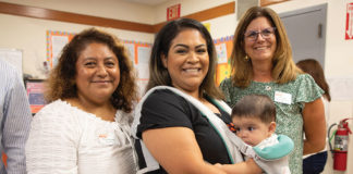 Mother and child at YWCA child care