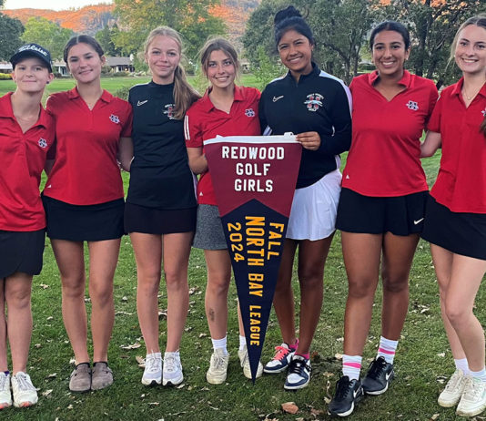 2024 Healdsburg girls golf team