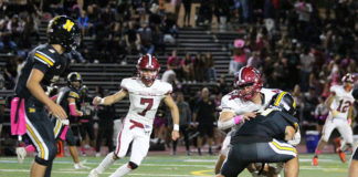 Rowland forces a fumble