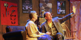 Stage action at The Raven