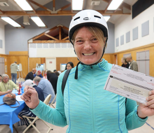 Christine Webster votes