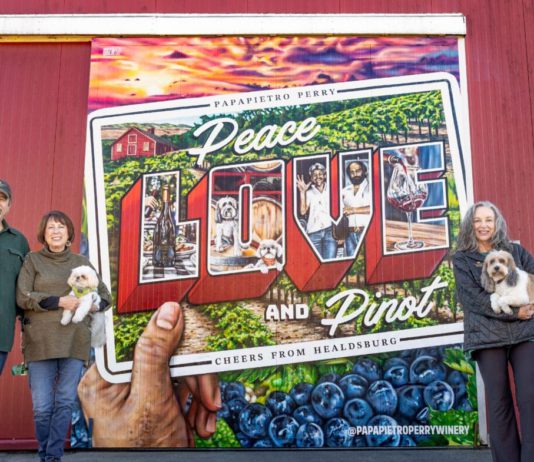Healdsburg Winery Debuts New Wine-Cellar Mural