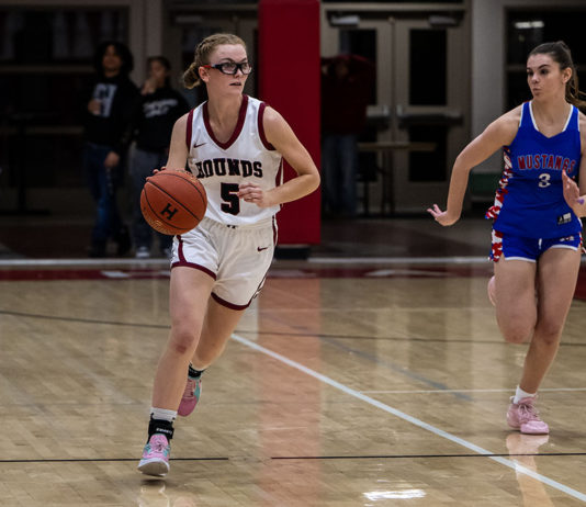 Ruby Leffew on the march