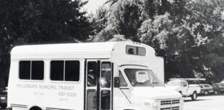 City bus system in 1975