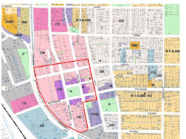 ‘Formula Retail’ Limits Return for Council’s Approval Map of Healdsburg downtown with retail exclusion zone shown