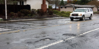 Potholes on March Avenue
