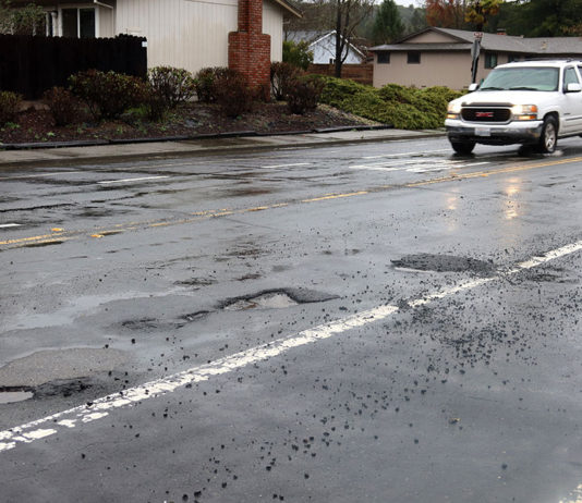 Potholes on March Avenue