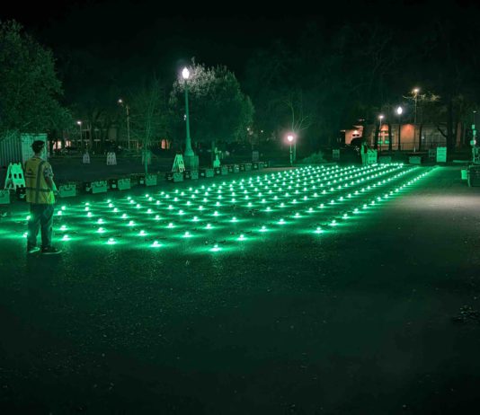 Downtown Healdsburg Gets Drone Fireworks Show